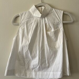 Du Paradis Malibu White Top Sleeveless Anthropologie New with Tag
